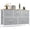 Light Gray, variant on Dresser, Betcozy Storage Organizer with 5 Drawers for Bedroom, Chest of Drawers with Fabric Bins, Sturdy Metal Frame, Wood Tabletop, Black