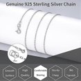 thumbnail image 2 of Sterling Silver Chain Necklace Women Girls Chain 1.1mm Chain Necklace Upgraded Spring Ring Clasp - Thin and Sturdy, 2 of 5