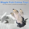 thumbnail image 3 of Electric Moving Kicker Simulation Fish Toy Cat USB Charging Realistic Flopping Fish, Wiggle Fish Catnip Toys for Cat Kitty Biting Chewing Kicking, 3 of 7