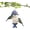large, variant on Fish Bone Hanging Bird Feeder for Outdoor Garden, Decorative Wild Bird Seed Feeder with Hanging Hook, Resin Tree Mounted Feeding Station for Patio Yard Balcony Decor (Small)