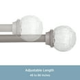 thumbnail image 5 of Kenney Walden 48-86" Steel Adjustable Curtain Rod, 5/8" Dia., Pewter, 5 of 6