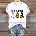 thumbnail image 6 of AGWOLF Easter Shirt for Women Happy Easter Bunny Tee Cute Leopard Rabbit Graphic Tees Casual Short Sleeve Crewneck T Shirts Holiday Gifts Tops, 6 of 6