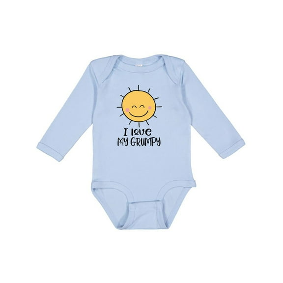 Inktastic I Love My Grumpy Cute Sunshine Boys or Girls Long Sleeve Baby Bodysuit