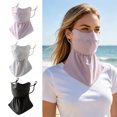 thumbnail image 2 of Face Guard Elastic Fabric 3D Cut Face Neck Sun Protection Face Guard with Adjustable Earhooks Summer Outdoor Face Protector, 2 of 7