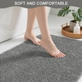thumbnail image 2 of Alfombras de baño B BENRON extrasuaves y absorbentes, color gris, 2 of 7