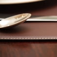 thumbnail image 2 of Dacasso Set de Table Rectangulaire en Similicuir Marron, 17 Pouces par 12 Pouces, 2 of 2