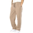 thumbnail image 2 of WhouRiu Boys Casual Jogger Pants Drawstring Waist Loose Fit Solid Color Sweatpants Kids Comfortable Everyday Trousers With Pockets,5-6 Years, 2 of 5