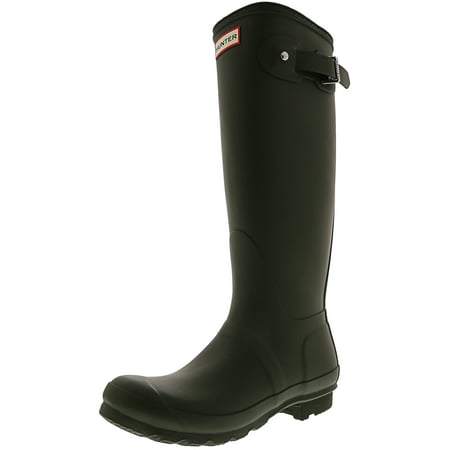 Hunter Women's Original Tall Dark Olive Knee-High Rubber Rain Boot - (Best Warm Rain Boots)
