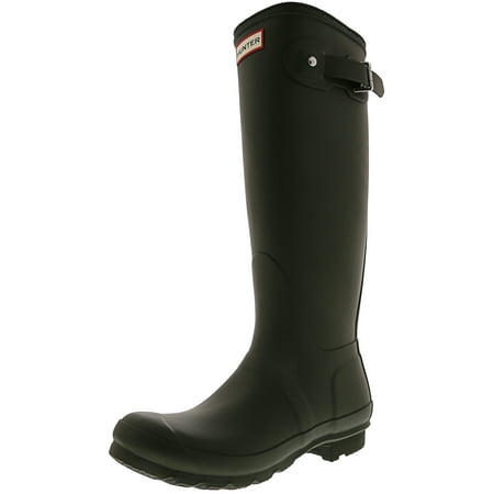 Hunter Women's Original Tall Dark Olive Knee-High Rubber Rain Boot - 7M