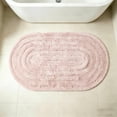 thumbnail image 4 of 40x60cm Elliptical Microfiber Bath Mat, Soft Absorbent Non-Slip Rug for Bathroom Shower Kitchen, 1 Count, 4 of 5