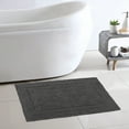 thumbnail image 3 of Better Homes & Gardens Cotton Reversible Bath Rug, Grey Flannel, 17" x 24", 3 of 11
