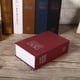 thumbnail image 3 of Caja de seguridad con cerradura de llave, libro de diccionario oculto secreto, caja fuerte de seguridad para joyas en efectivo (rojo), 1 ud., 3 of 4