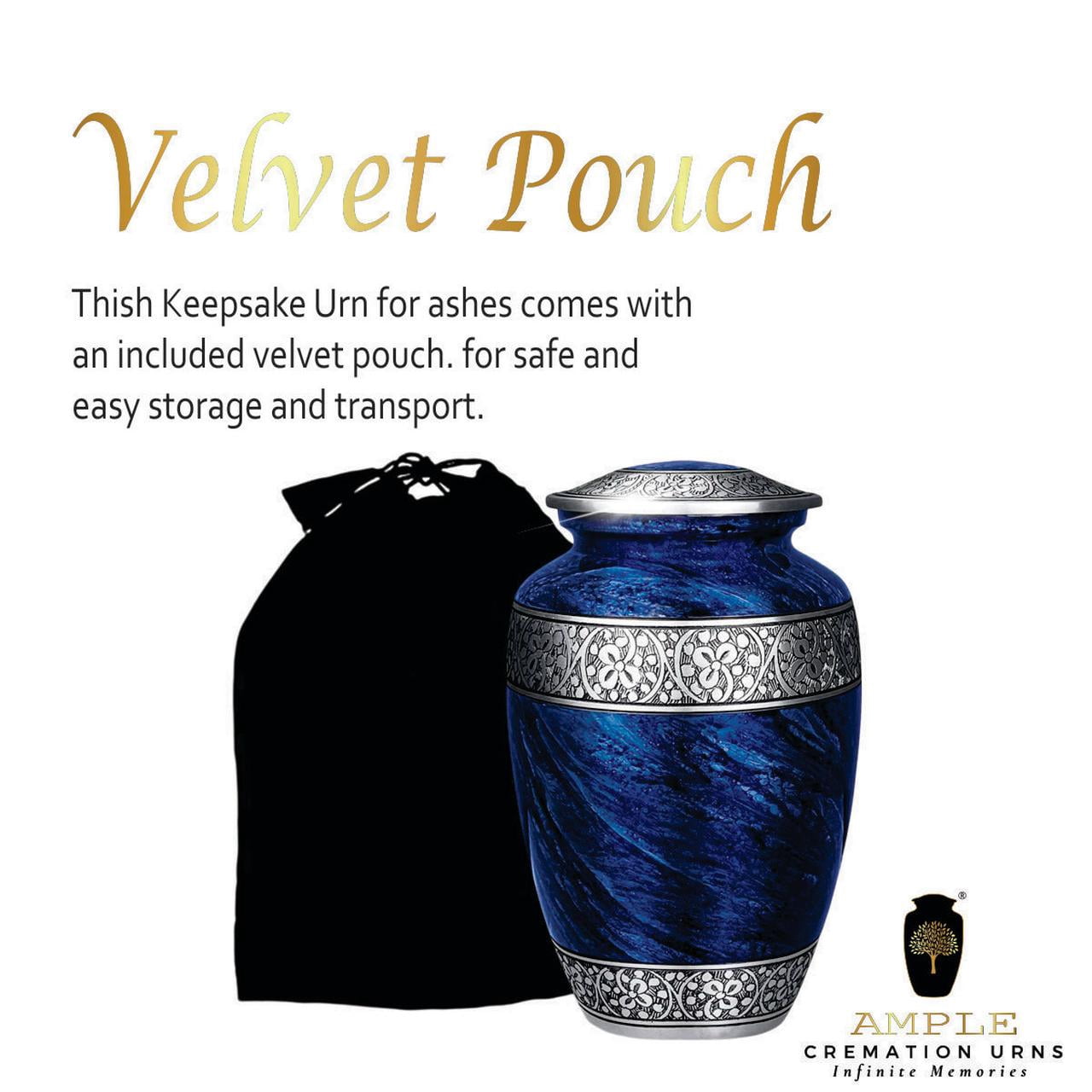 Ample Cremation Urn-Handcrafted Cremation Urn with Heart Motif-Funeral Urn-Model Urn-Urn for Ashes-Adult Urn-Urn for Human Ashes