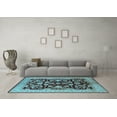 thumbnail image 3 of Ahgly Company Indoor Rectangle Oriental Light Blue Industrial Area Rugs, 7' x 10', 3 of 4