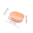 thumbnail image 3 of Silicone Mini Loaf Baking Cups Non-Stick Reusable Muffin Liners for Air Fryer Oven Microwave, Food Grade Silicone Molds for Brownies Cakes Puddings Chicken, Microwave Safe Baking Dish, Orange, 3 of 5