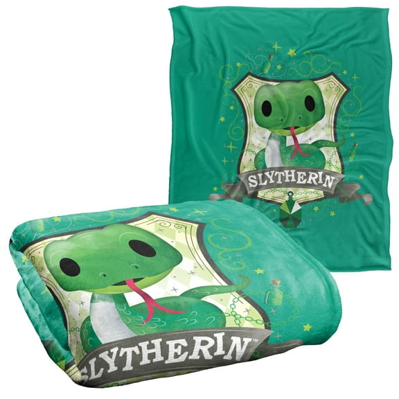 Harry Potter Watercolor Slytherin Crest Officially Licensed Silky Touch Super Soft Throw Blanket 50' x 60'