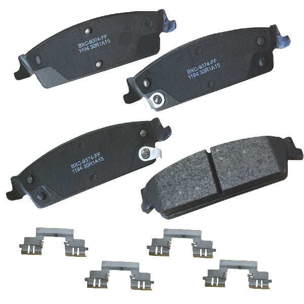 GO-PARTS Replacement for 2007-2013 Chevrolet Avalanche Rear Disc Brake Pad  Set for Chevrolet Avalanche