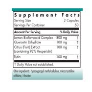 NutriCology Quercetin Bioflavonoids - Quercetin Supplement with Lemon Bioflavonoid Complex - Antioxidant & Immune Support - Hypoallergenic - 50 Servings - 100 Capsules
