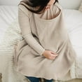 thumbnail image 2 of Konssy Muslin Nursing Cover For Breastfeeding Breathable Cotton Nursing Cover With Rigid Hoop For Mom Nursing Apron Multipurpose Car Seat Canopy, 2 of 9