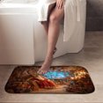 thumbnail image 4 of 1pc Santa Claus Sleeping Absorbent Non-Slip Bathroom Thickened Flannel Rug Decor,Soft,Quick Drying,Suitable For Indoor/outdoor Use,Bathrooms,Bedrooms,Kitchens,Terrace,Laundry Rooms,16"x24", 4 of 9