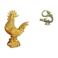 thumbnail image 1 of Figura de pollo Feng Shui de latón, escultura ideal para cumpleaños, aniversarios, inauguración de casa, hotel, hogar, oficina o dormitorio., 1 of 8