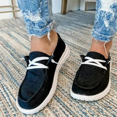 

Women Canvas Loafers Comfortable Casual Flat Shoes