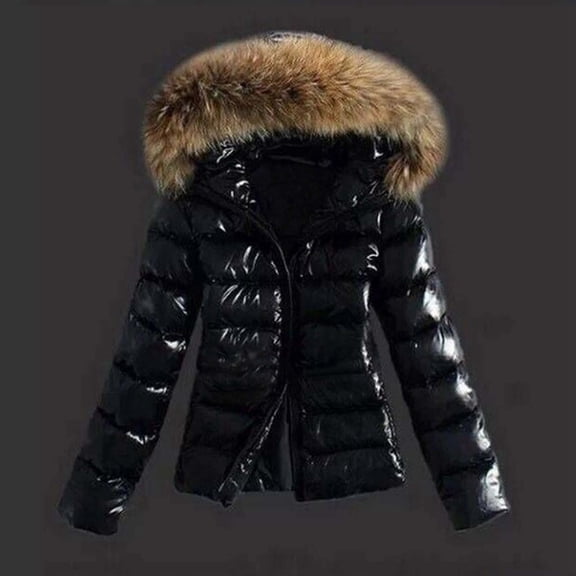 2024 Autumn And Winter Women's Lightweight Down Warm Quilted Padded Hooded Jacket plus Size Jackets plus Size Wool Coats for Women 3x Womens plus Size Tall Coat Leopard Rain Jacket Women Womens plus