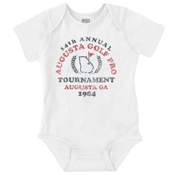 Vintage Augusta Golf Pro Tournament Romper Boys or Girls Infant Baby Brisco Brands NB