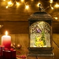 thumbnail image 4 of Christmas Lights, Vintage Christmas Lantern Ornament, Christmas Simulation Small Oil Lamp, Mini Decorative Lantern for Christmas Scene Decoration, Water Filling Snowflake Night Lamp, Battery-Powered, 4 of 6