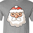 thumbnail image 4 of Inktastic Cute Santa Claus Face T-Shirt, 4 of 5