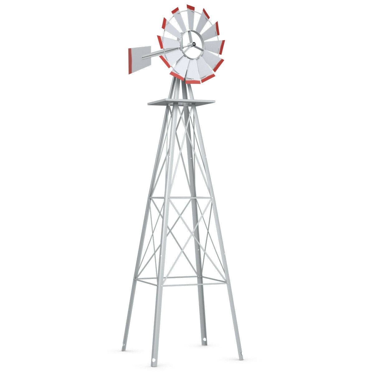Details about   8Ft Tall Windmill Ornamental Wind Wheel 