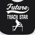 thumbnail image 4 of Inktastic Future Track Star Girls Sports Girls Baby Bib, 4 of 4