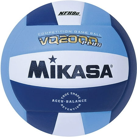 Mikasa VQ2000 Micro-Cell Indoor Volleyball, Columbia Blue/Navy/White ...