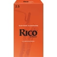 thumbnail image 1 of Cañas para saxofón barítono D'Addario Woodwinds Rico RLA2525 2.5, paquete de 25, 1 of 2