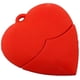 thumbnail image 2 of Memoria USB en forma de corazón roja de silicona con memoria USB 2,0 de 8gb, 2 of 4