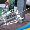 thumbnail image 3 of Yazoeia Telescoping Boat Dock Hook,Mooring Rope Dock Hook Boat Threader,Dock Hook Cable Wire Guider Ship Parking Tool,Multi-Function Alloy Telescopic Mooring Rope Threading Hook-1/2 Set, 3 of 7