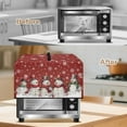 thumbnail image 5 of FOR U DESIGNS Snowmen Snowflake Print Microwave Oven Cover Dust-Proof Microwave Oven Grill Covers Protector with Top Handle, Foldable Small Appliance Covers Christmas Decor in Home and Office-L, 5 of 8
