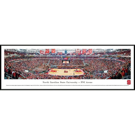 North Carolina College Basketball - North Carolina State Wolfpack Basketball at PNC Arena - Blakeway Panoramas NCAA College Print with Standard Frame