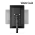 thumbnail image 4 of Soporte de escritorio para monitor de 14 a 27 pulgadas con brazo articulado, base grande, altura ajustable y estable, incluye soporte y base de almacenamiento para escritorio., 4 of 5