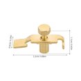 thumbnail image 4 of Miangastore Outil de Réglage d'Instrument Doré 2 Pcs 0.9 Po X 0.4 Po X 0.2 Po Métal, 4 of 8