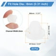 thumbnail image 2 of 20 Pack Snug Plugs, Rubber Hole Plugs Round Soft Flexible Stopper Fit 8mm (0.31 Inch) Hole Dia., Waterproof Silicone Plug, White, 2 of 6