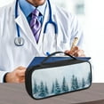 thumbnail image 5 of Jiueut Christmas Tree Stethoscope Storage Bag Green Leaf Small Storage Zipper Bags for Traveling Storage Carrying Bag for Nurse Accessories Stethoscope Case for Nurse and Doctor, 5 of 7