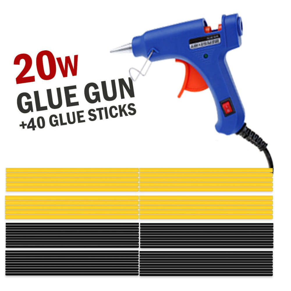 Glue Sticks for 20W Hot Glue Gun DIY Arts Craft Auto Body Dent Removal Kit 20PCS 