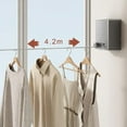 thumbnail image 3 of MOMOJIA Wall Mounted Stainless Steel Clothesline Retractable Laundry Line for Bathroom, 3 of 21
