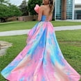 thumbnail image 5 of Ketyyh-chn99 Sun Dresses for Women Casual Summer Dress Long Evening Dress Backless V Neck Elegant Party Dress Pink,XL, 5 of 5