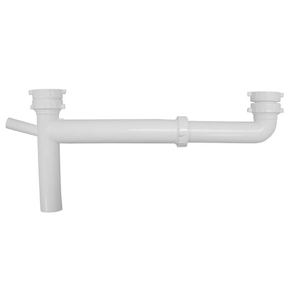 Jones Stephens P37040 1.5 PVC Universal End Outlet Waste With 0.5 in. Branch Dishwasher Connection