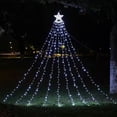 thumbnail image 4 of Kearding Star Yard IP65 impermeable cascada decoración LED lámpara DIY interior hogar noche iluminación para decoración de Kits de decoración para fiestas Luz fría sin enchufe, 4 of 6
