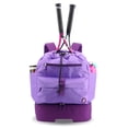 thumbnail image 4 of J World ACE Racket Sports Backpack with Racket Protection & Multiple Storage Compartments, Purple, 4 of 7