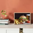 thumbnail image 3 of Nawypu  Modern Canvas Painting Artwork Photographic hamburger ingredients sauces chips Wall Art Poster for Living Room Bedroom Home Office Wall Decor Extra Large, 3 of 4