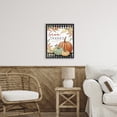 thumbnail image 2 of Stupell Industries Give Thanks Gingham & Pumpkins Black Framed Floater Canvas Wall Art, design by Elizabeth Tyndall, 31 x 25, 2 of 9